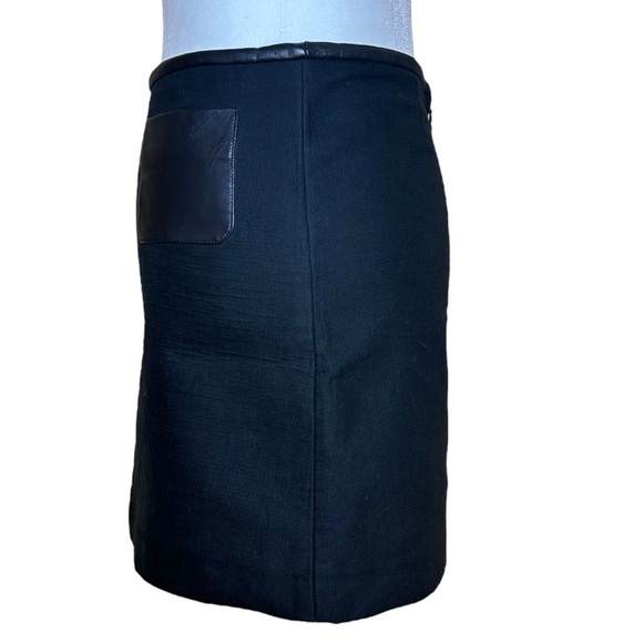 Maje - A-Line Mini Skirt, Lamb Leather Pockets - Size XS US (Size 34 FR), Black - Picture 6 of 16